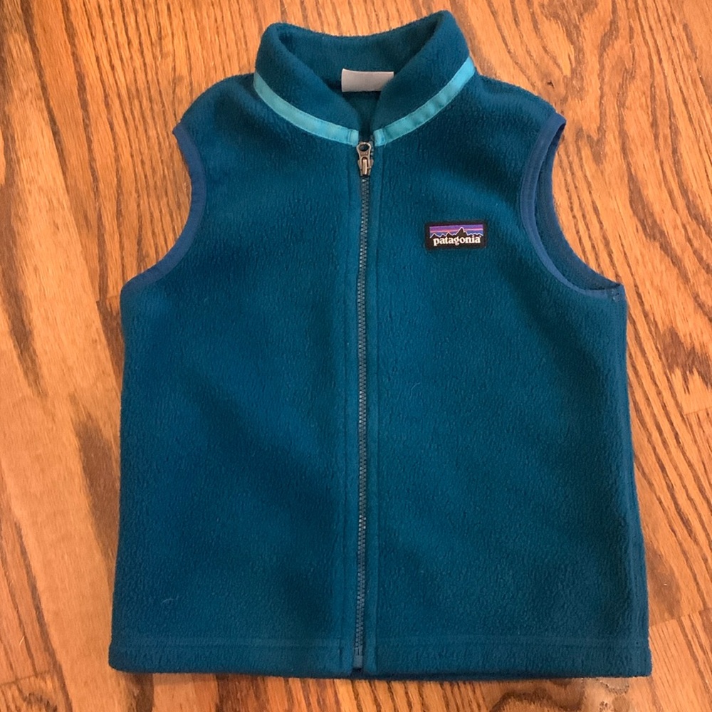 Patagonia Kids Blue Fleece Vest